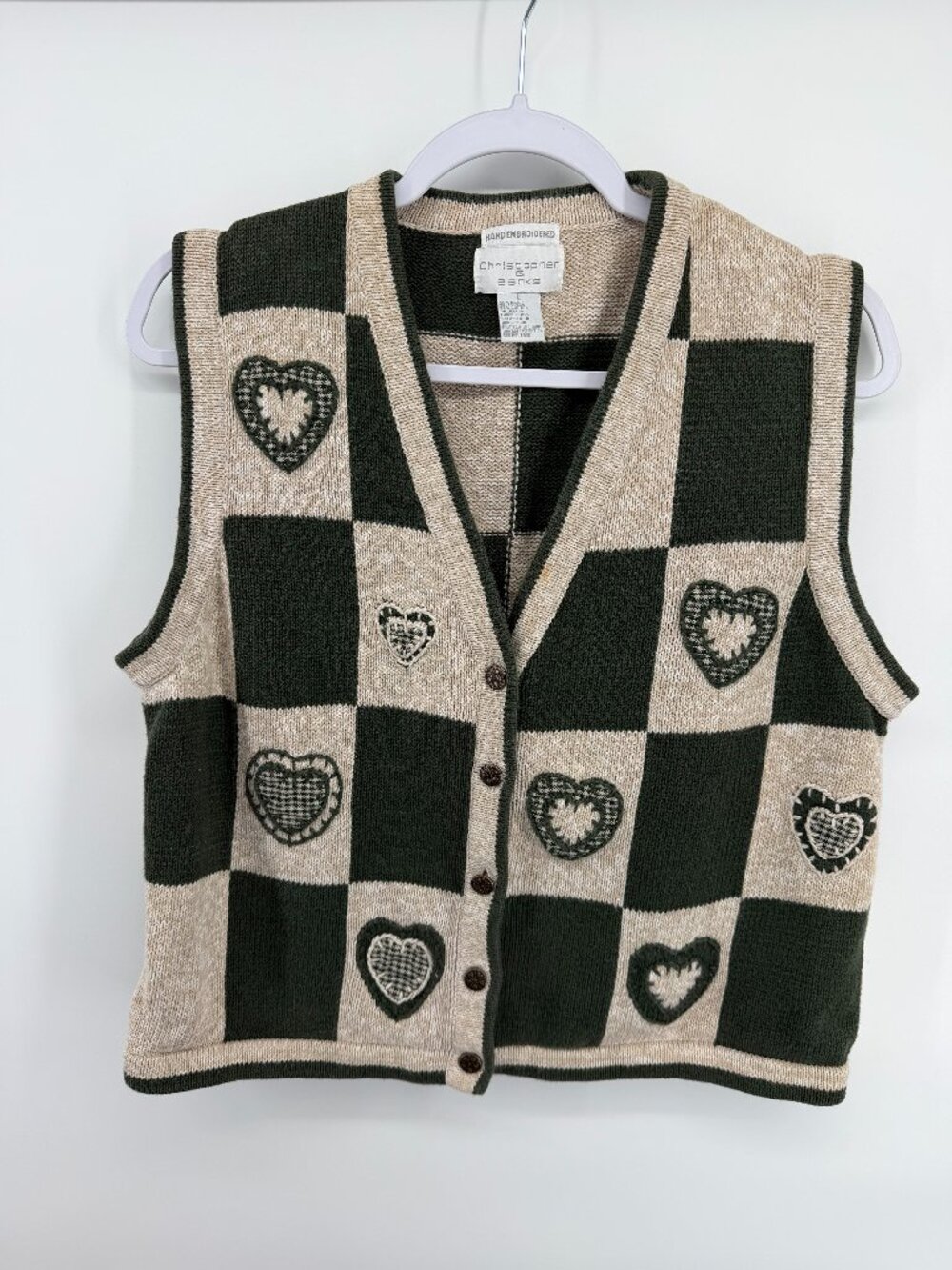 Christoher and Banks size L hand embroidered VTG